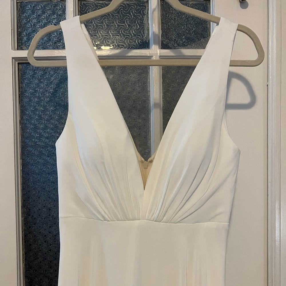 Jenny Yoo Plunge Neck Dress - Picture 4 of 8